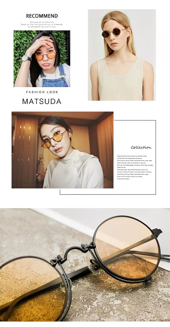 【希少】Matsuda 10601H サングラス レンズ cafe pink