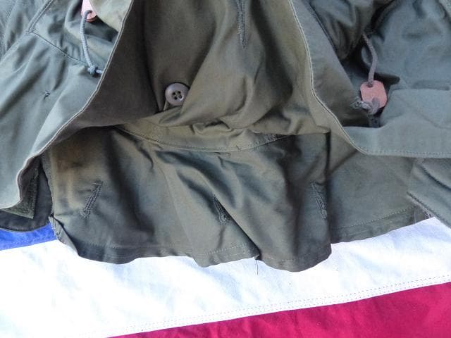 米軍実物 1977” M65 パーカー ジャケット 用 フード 白タグ　183