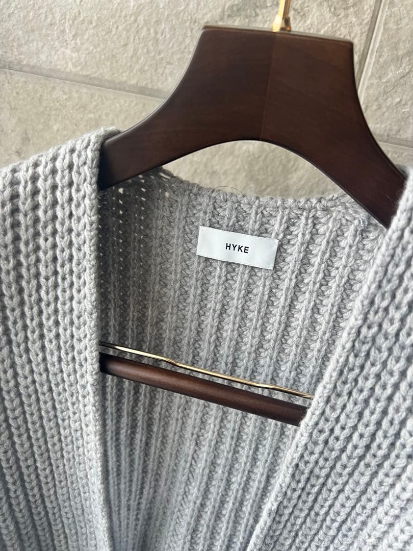 最終お値下げ❣️美品❣️HYKE ベスト★メリノウール★グレー
