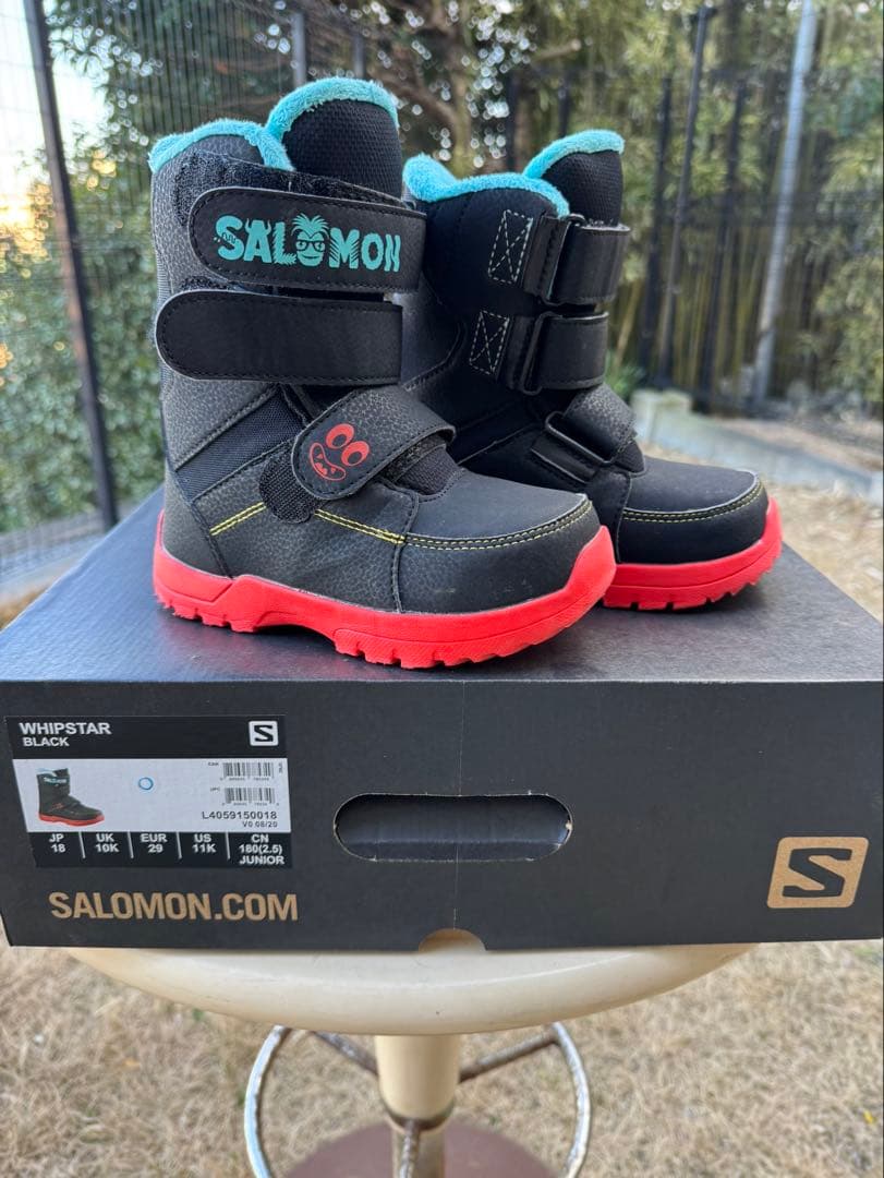 中古美品 SALOMONキッズスノーボード3点