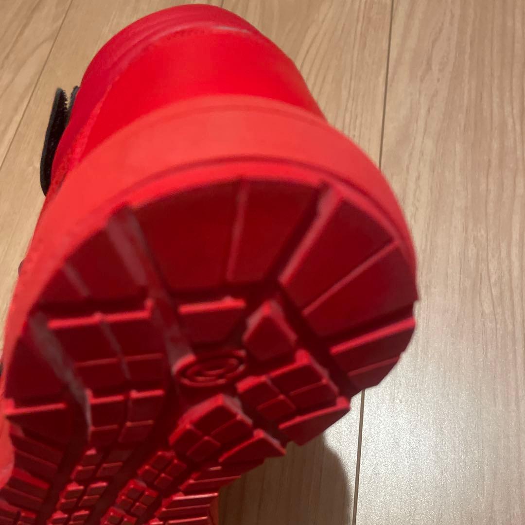 asics 赤 ハイカット安全靴 ベルクロ ほぼ新品 （限定カラー） 26cm