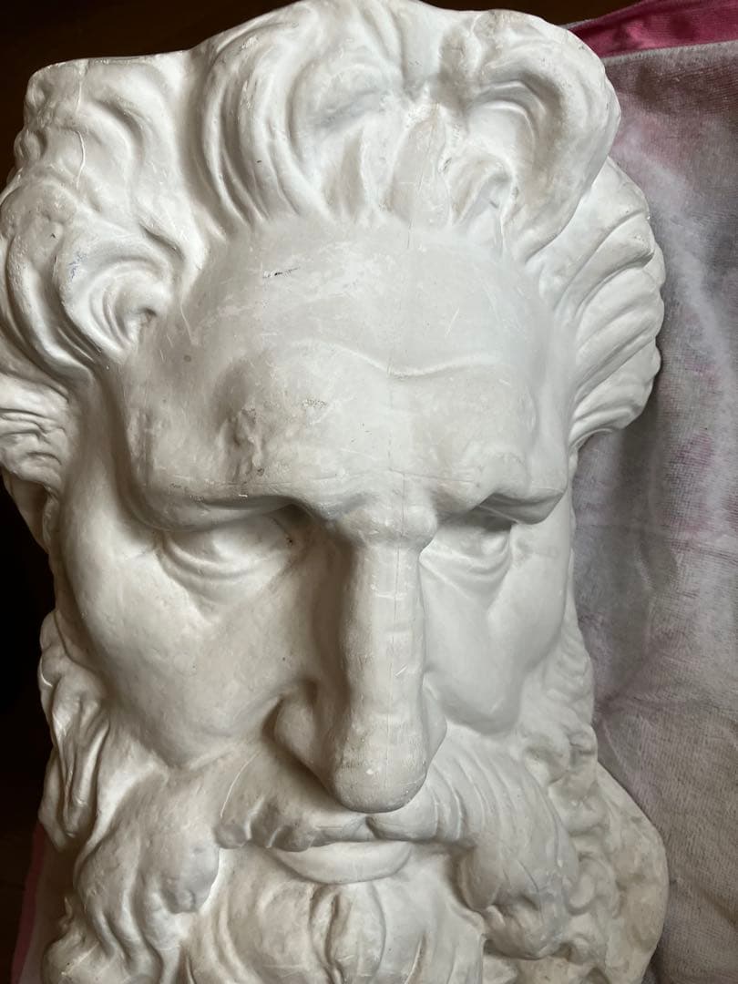 石膏像　モーゼ大顔面　基礎デッサン美大受験