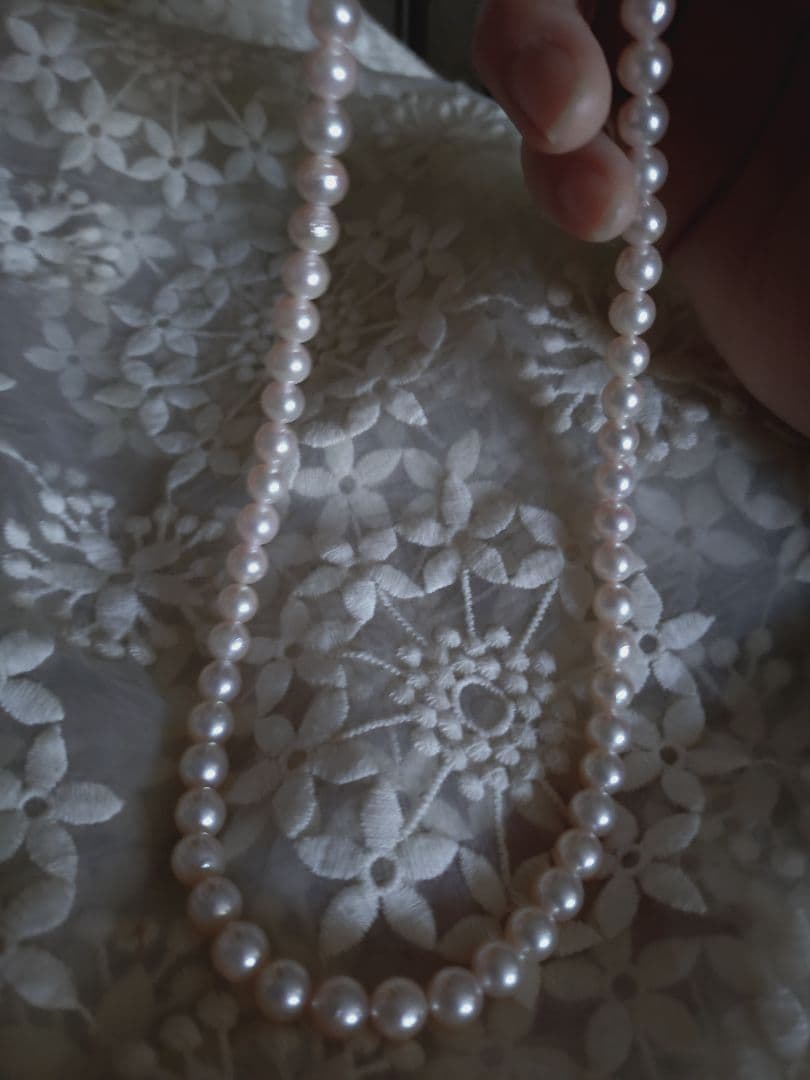 あこや真珠 ネックレス ピンク系 アコヤ真珠 パールネックレス