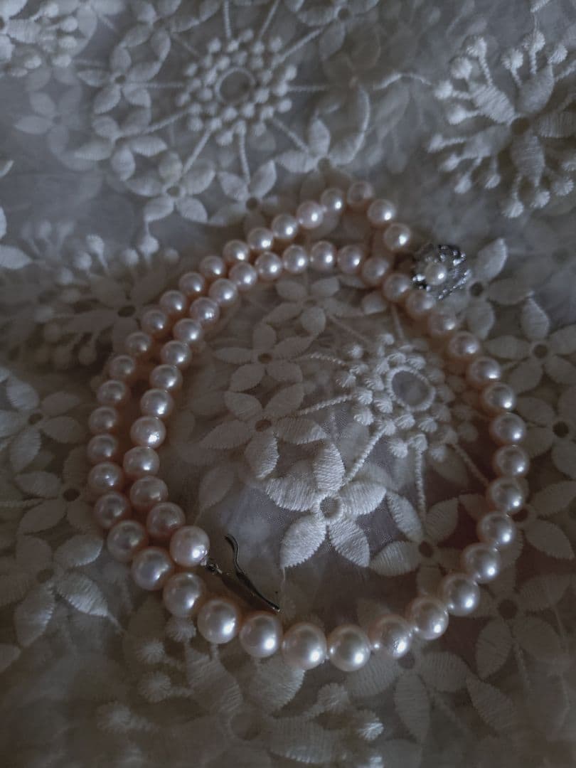 あこや真珠 ネックレス ピンク系 アコヤ真珠 パールネックレス