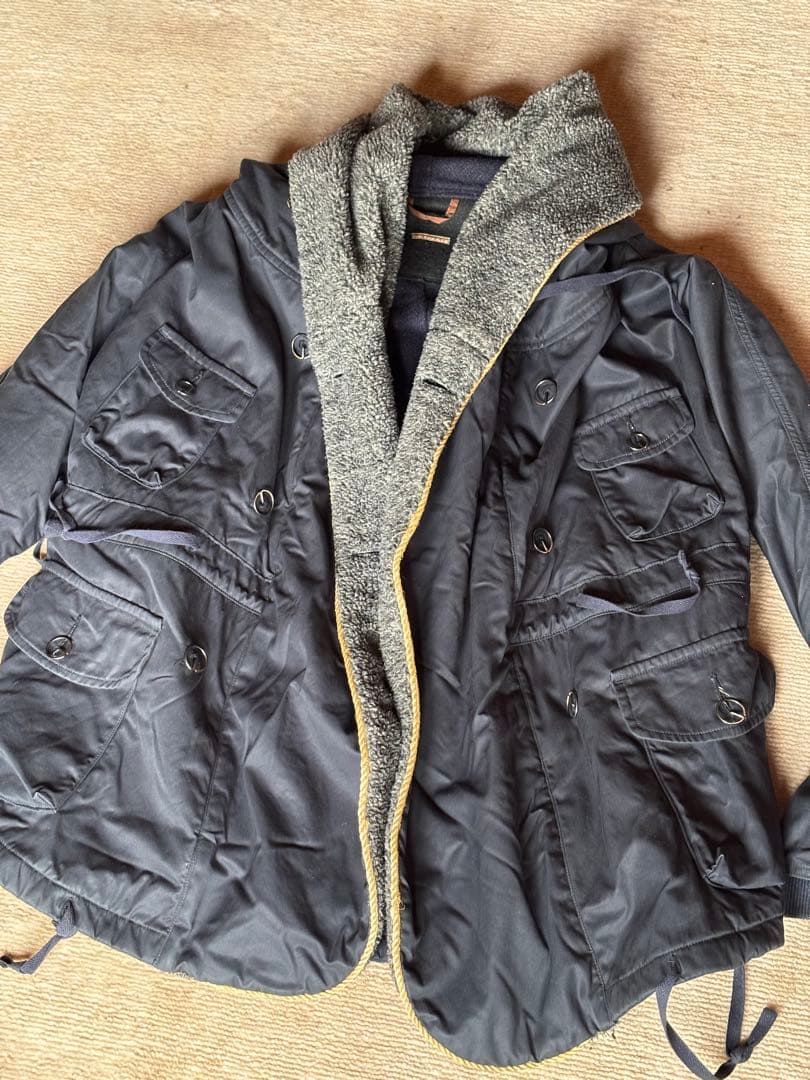 Kapital キャピタル ボア リングコート ネイビー 紺色 あったかい