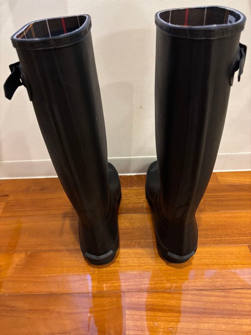 試着のみ　Barbour レインブーツ　サイズ:6 25.0〜25.5cm