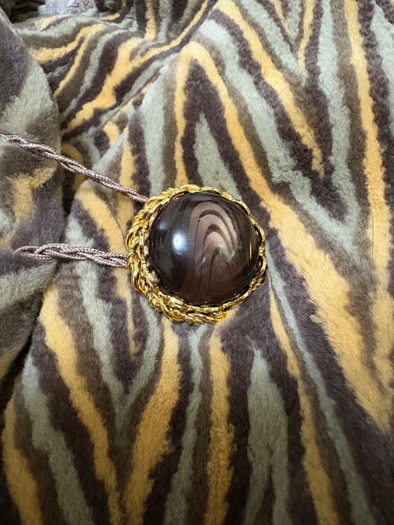 SAGA MINK総柄コート F サガミンク シェアードミンク 銀サガ