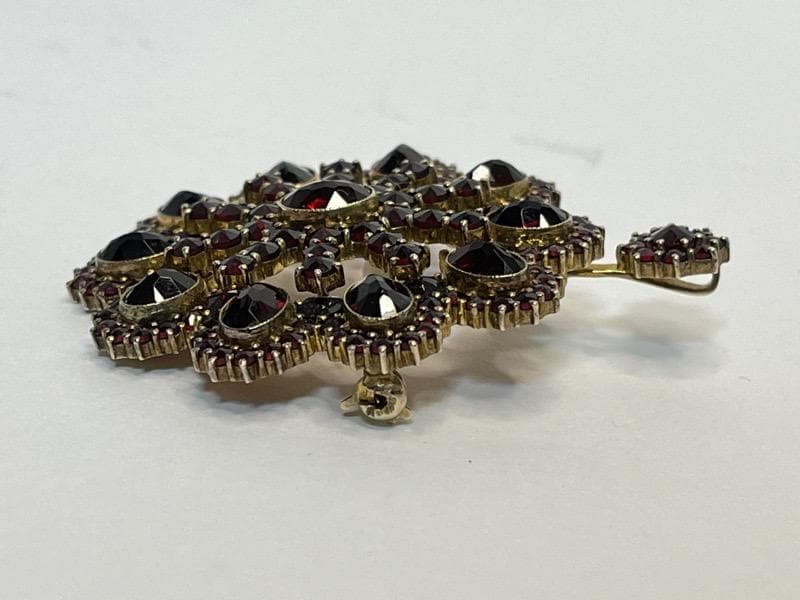 ガーネットブローチ ペンダントTOP　大型　アンティーク