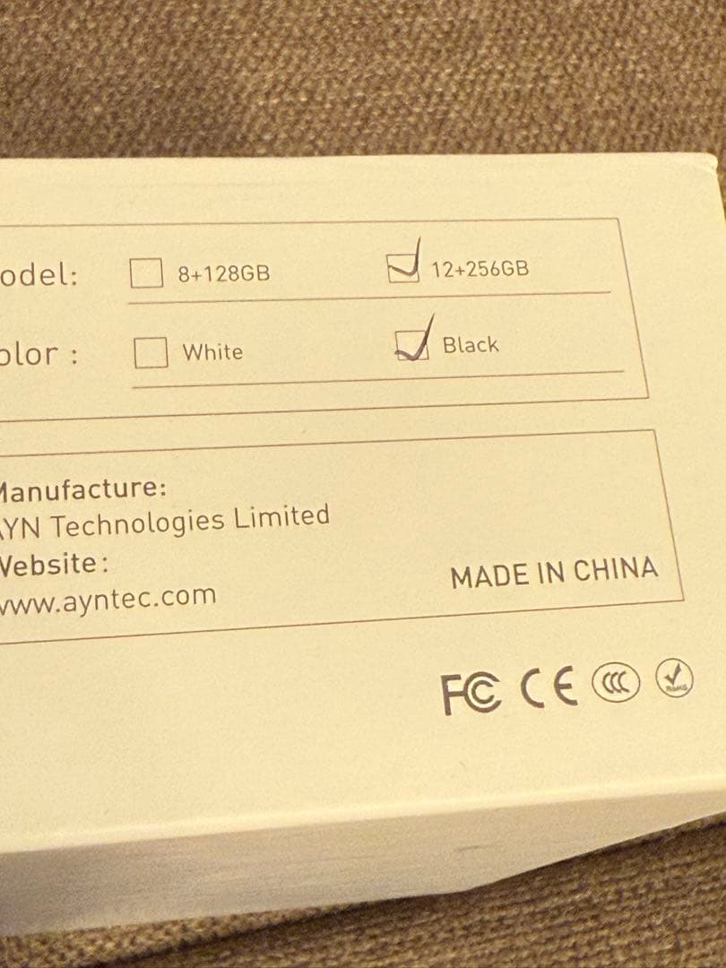 未開封 AYN odin2 mini pro 12gb 256gb Black