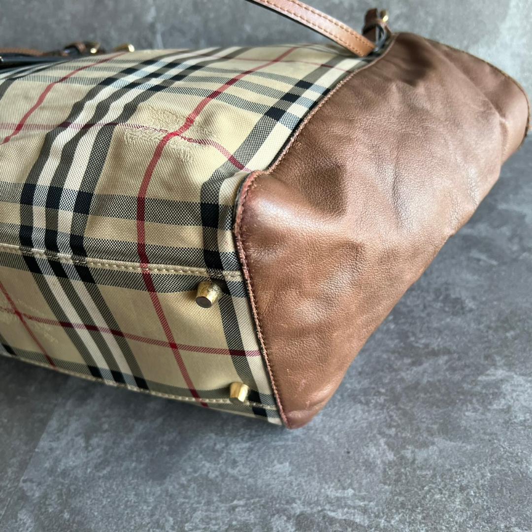 ⭐️BURBERRY⭐️バーバリー トートバッグ ノバチェック シャドーホース