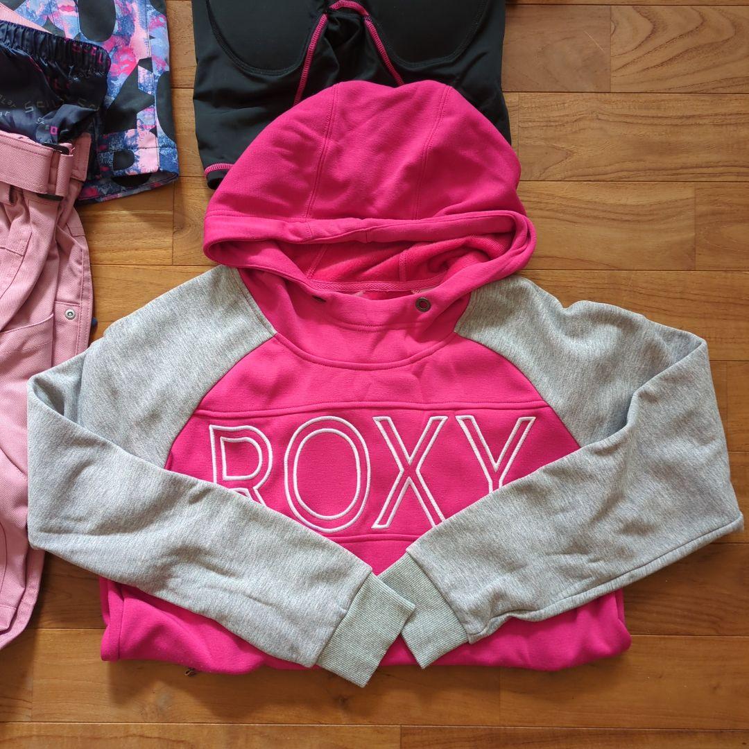 美品◆ROXY scoLar レディースL スノーボードウェア類 9点 セット