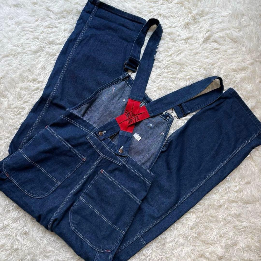 【W30】80s 90s　ビッグマック　オーバーオール　ローバック
