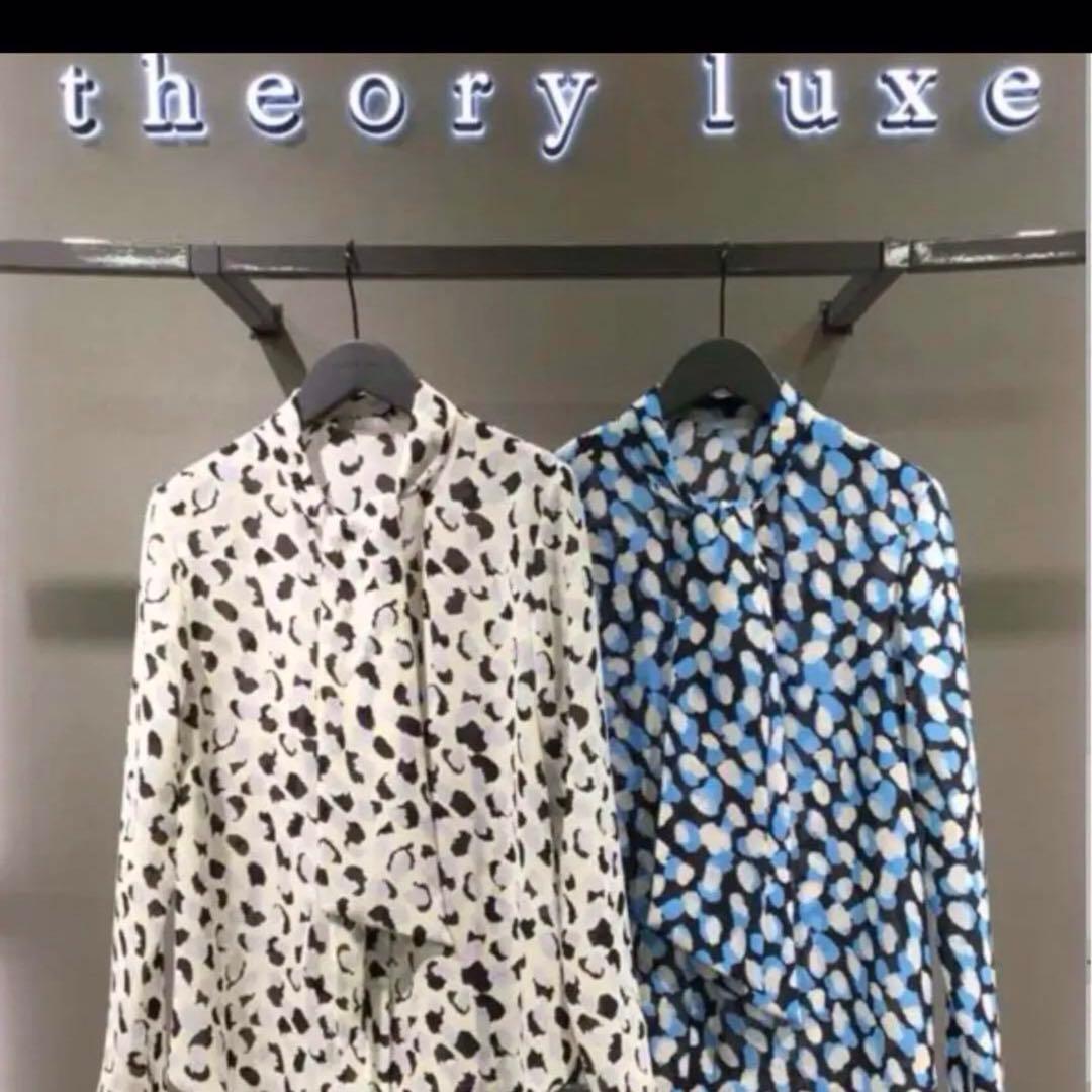 セオリーリュクス 長袖　アイボリー　ウォッシャブル　ブラウス　38