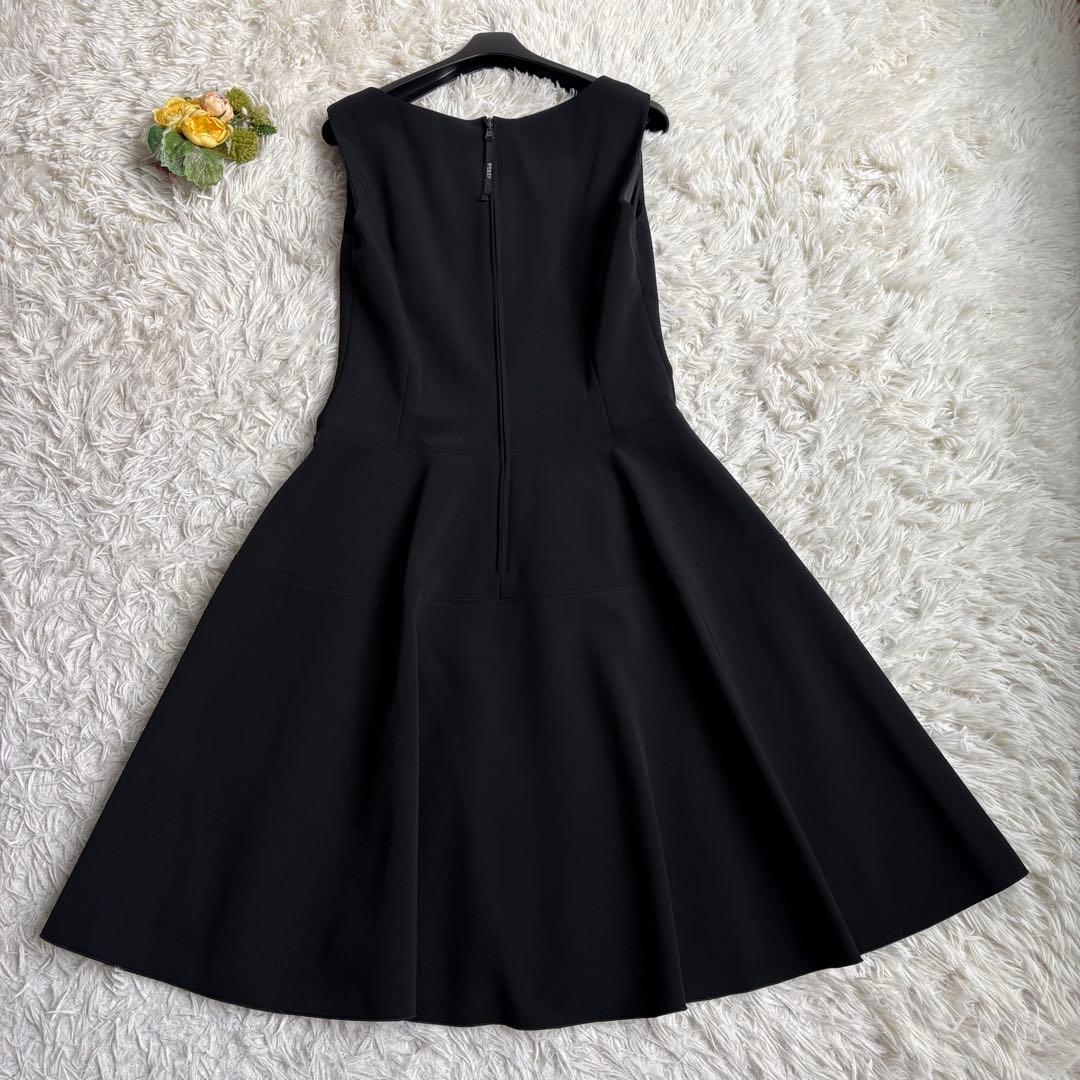 タグ付き未使用級 21年♡フォクシーニューヨーク ドレスナイトフォール 黒 38