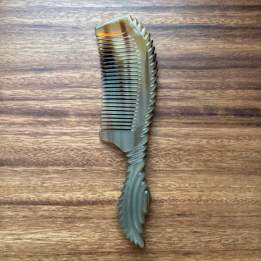 バッファローホーンコーム　ナチュラルホーンコーム　ハンドメイド