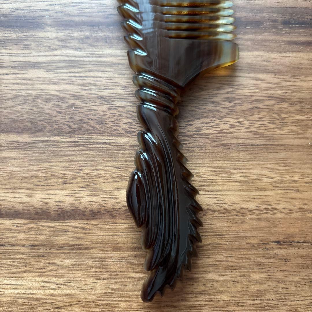 バッファローホーンコーム　ナチュラルホーンコーム　ハンドメイド