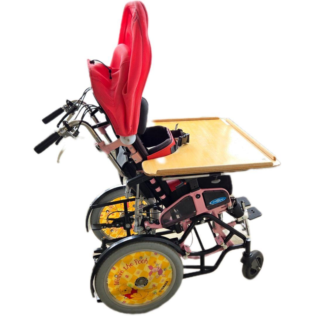 日進医療器★子供用★介助式★車椅子★子供用車椅子★障害児★座位保持★プーさん