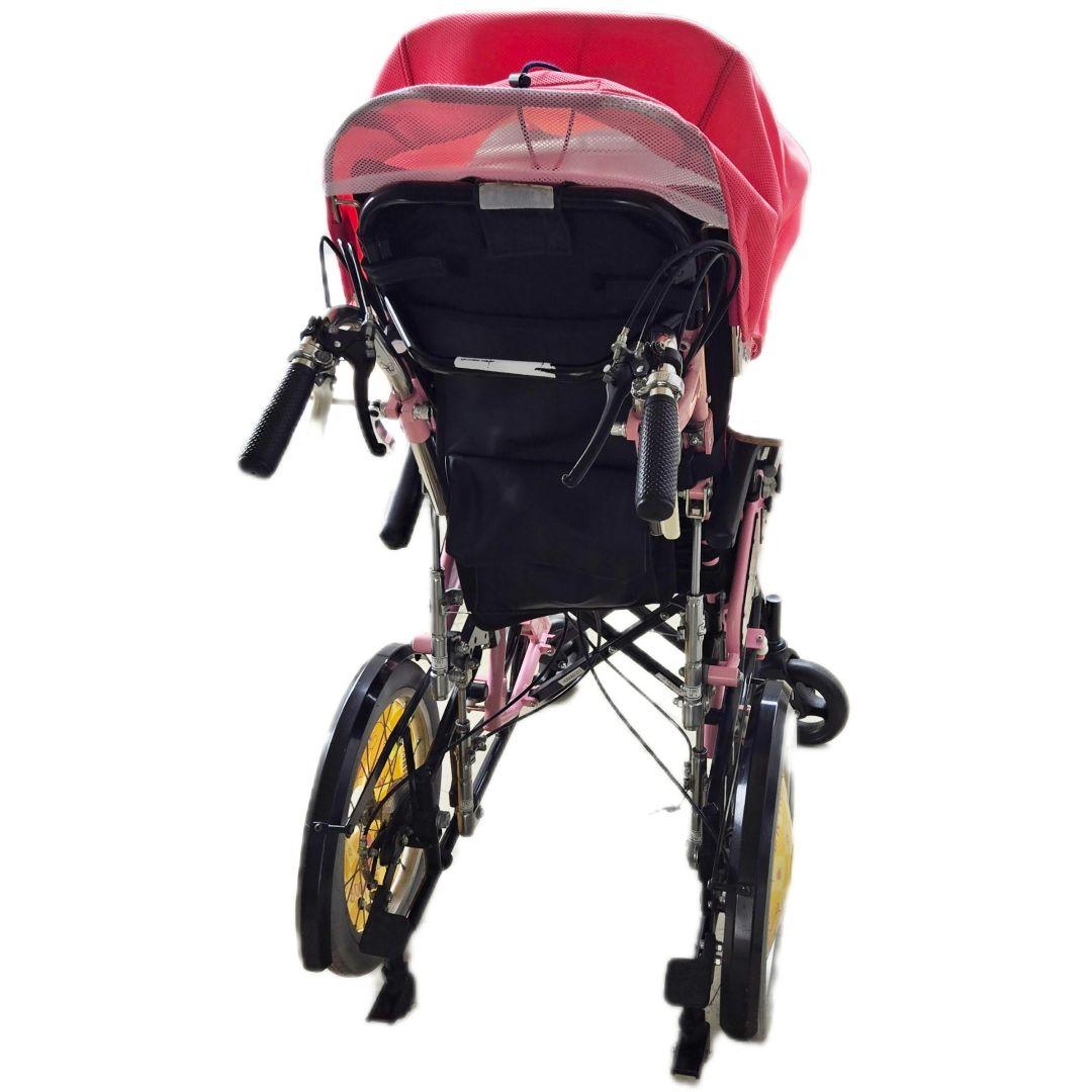 日進医療器★子供用★介助式★車椅子★子供用車椅子★障害児★座位保持★プーさん