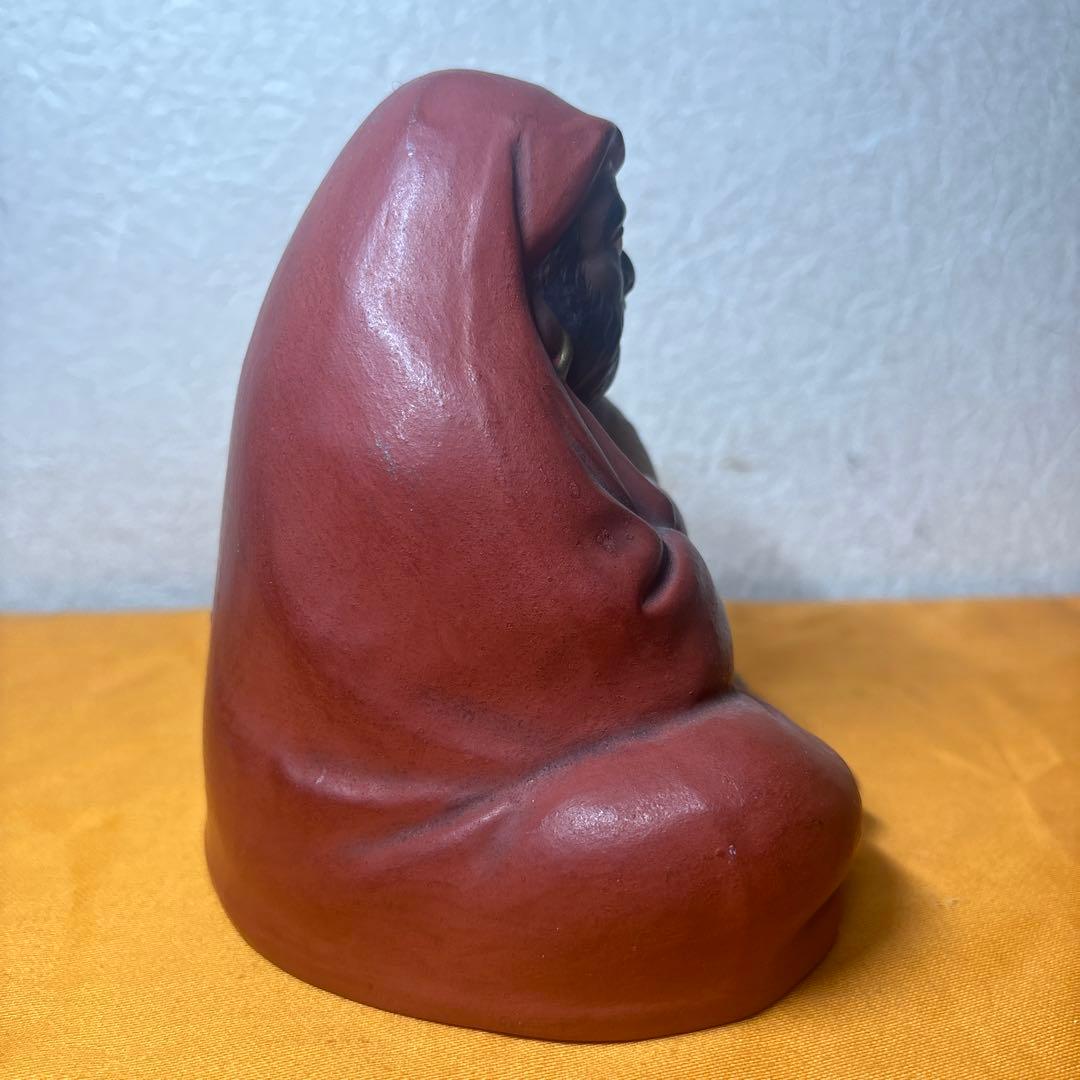 陶芸 置物 春画人形 達磨・だるま 美人裏絵置物風俗艶人形