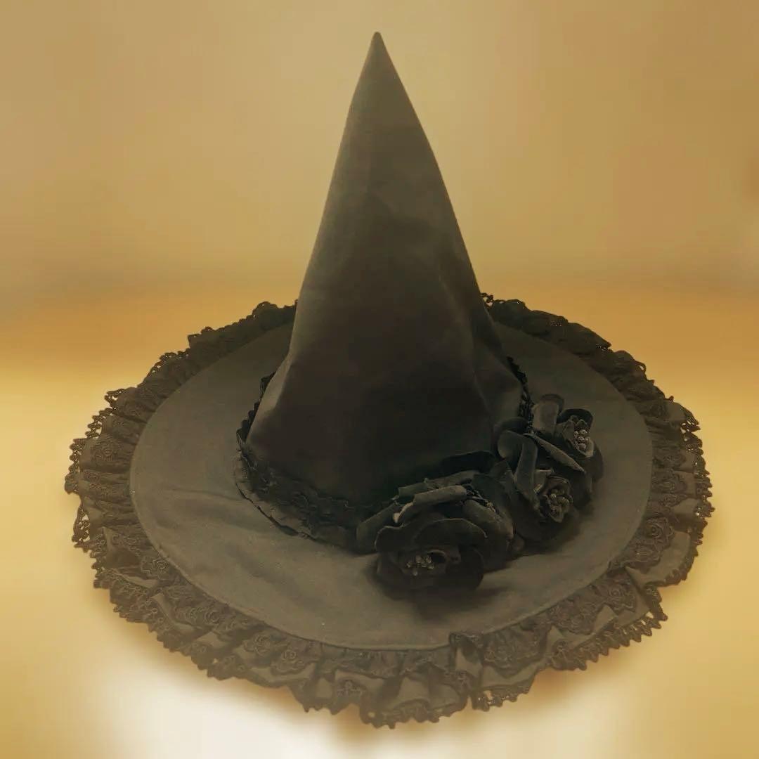 【稀少】　魔女帽子　Antique beasT 《チュールレース》