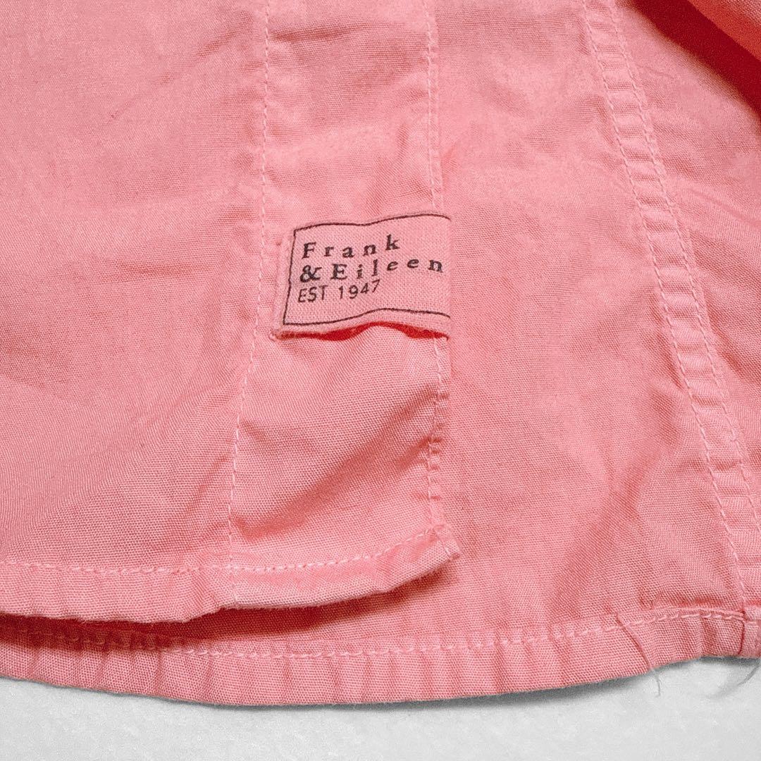 美品 フランクアンドアイリーン　LUKE ポプリン シャツ　コットン　ピンク