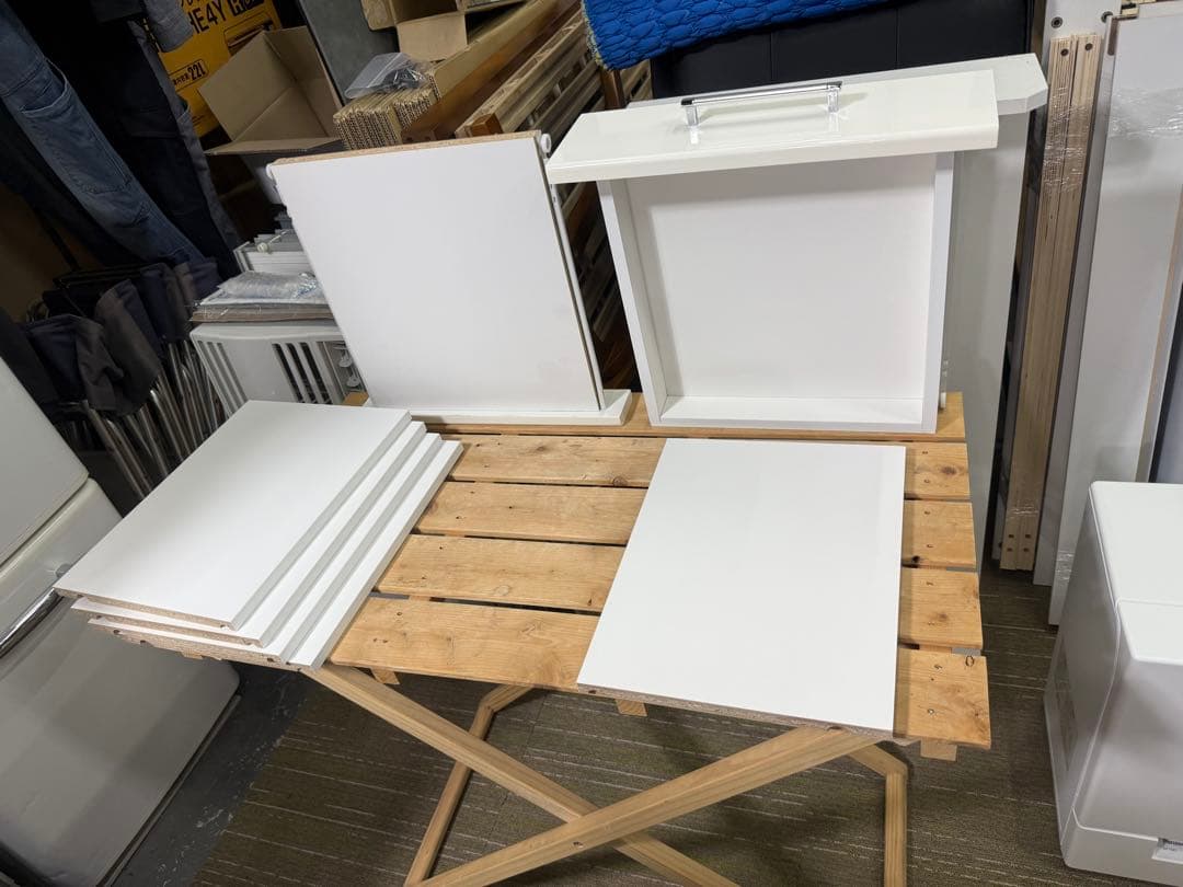 【美品】【メンテナンス済】ニトリ　ミドルレンジボード　レンジ台　キャビネット