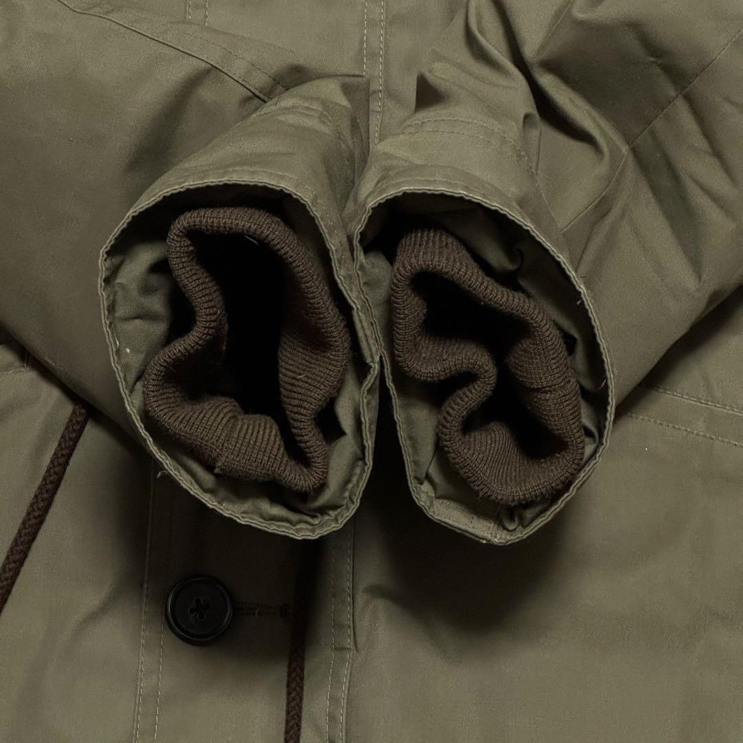 西川×nano・universe 西川ダウンナイロンN-3B カーキグリーン M