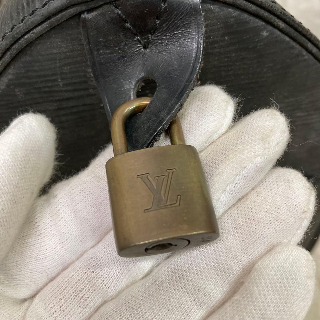 P*e様 ルイヴィトン スピーディ 30 エピ ノワール バッグ ボストン メン