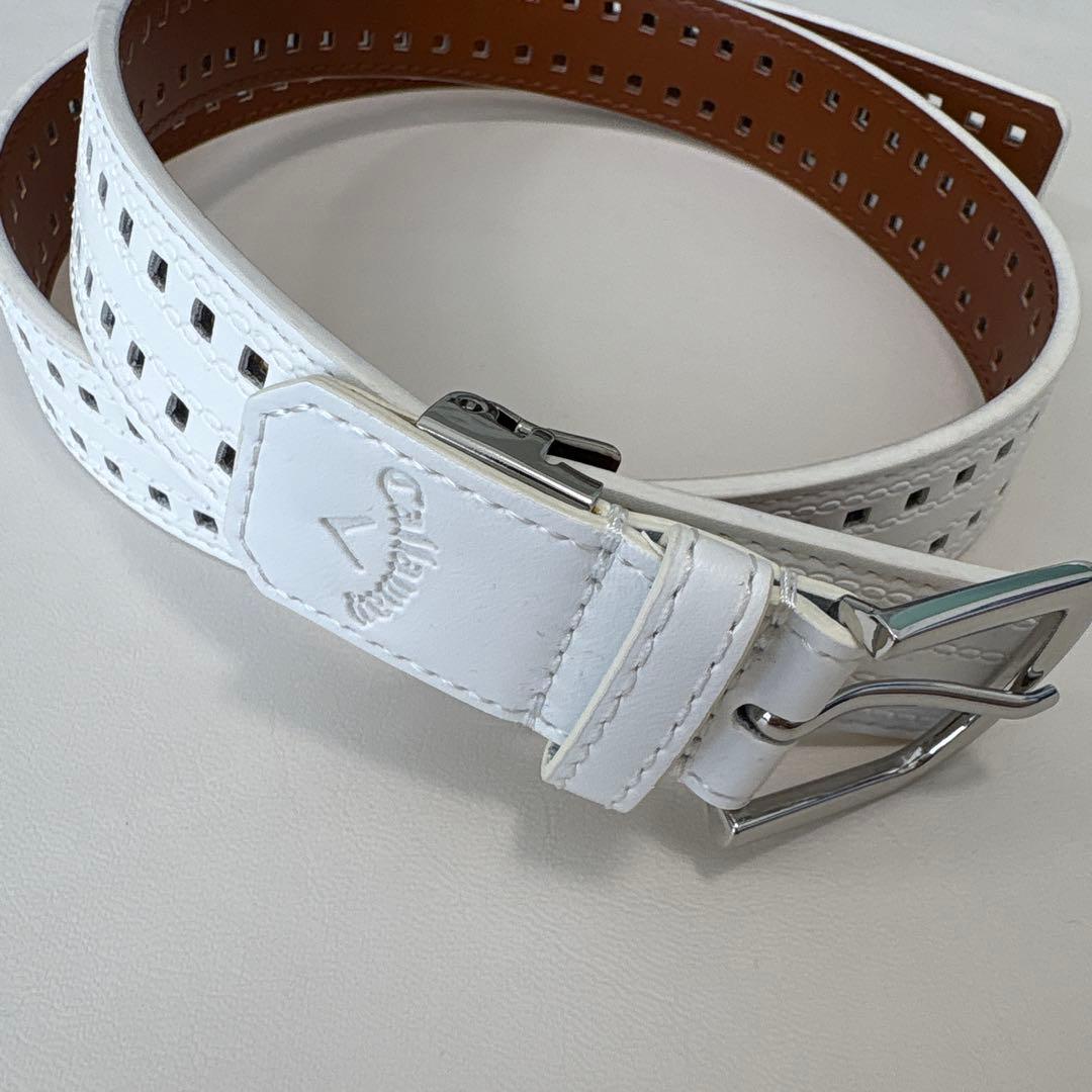 【6点セット】Callaway ゴルフウェアセット一式 ホワイト/ネイビー