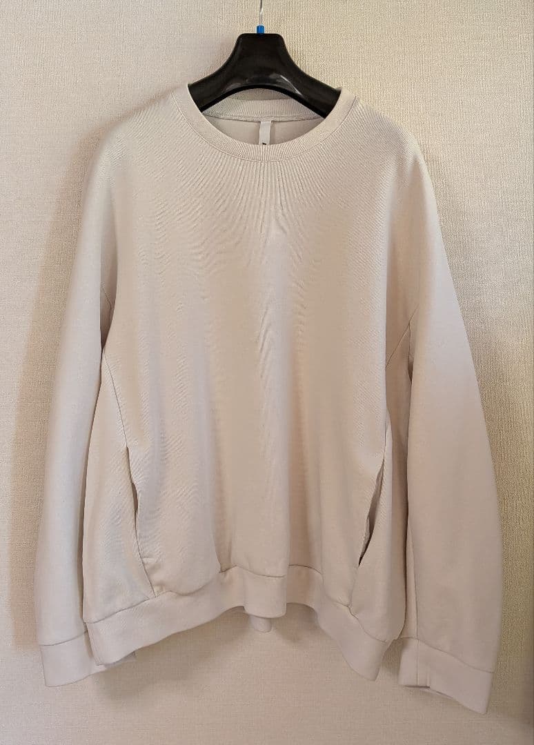 【美品】attachment CO/PE ダブルニット スウェットプルオーバー