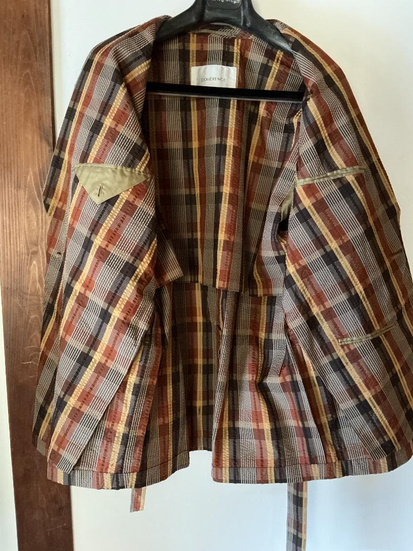 Coherence シルクシアサッカーローブジャケット コヒーレンス