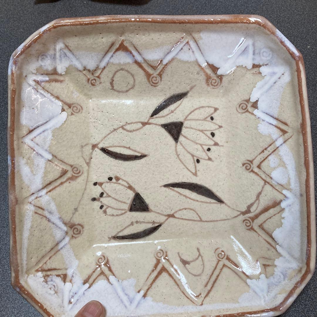 萩焼　金地博正作　お皿