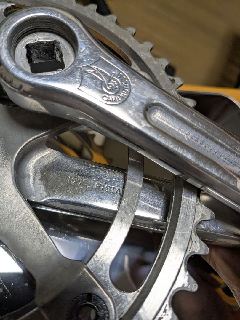 激レア ピスト Campagnolo Pista クランクセット 165mm
