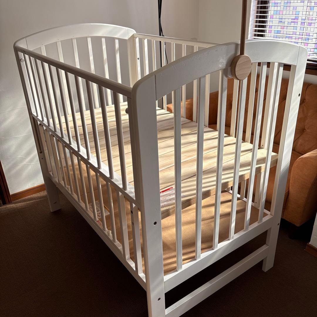 ※引取り限定　KATOJI ベビーベッド ハイタイプ（レギュラーサイズ）　＋布団