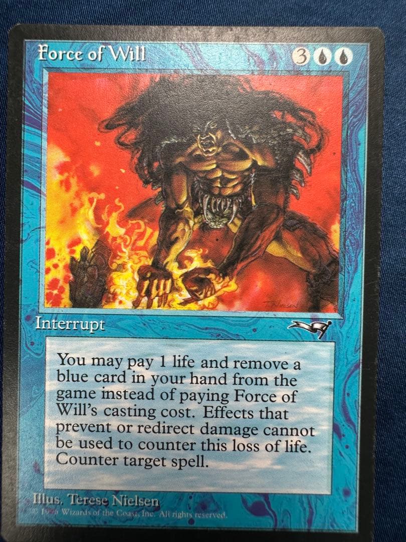 Force of Will 意志の力 英語版 4枚 アライアンス MTG