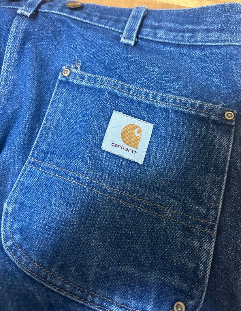 90s Carhartt デニム ダブルニー パンツ USA製 36×30