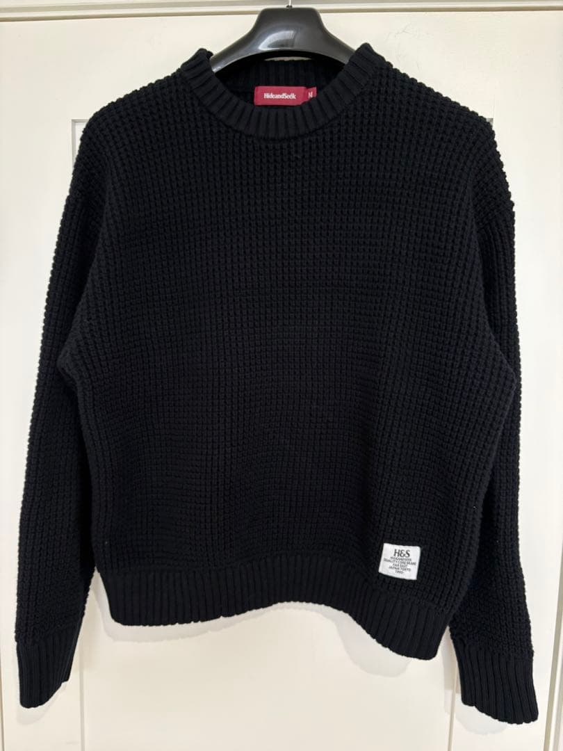 トップス HIDEANDSEEK HEAVY WAFFLE KNIT SWEATER M