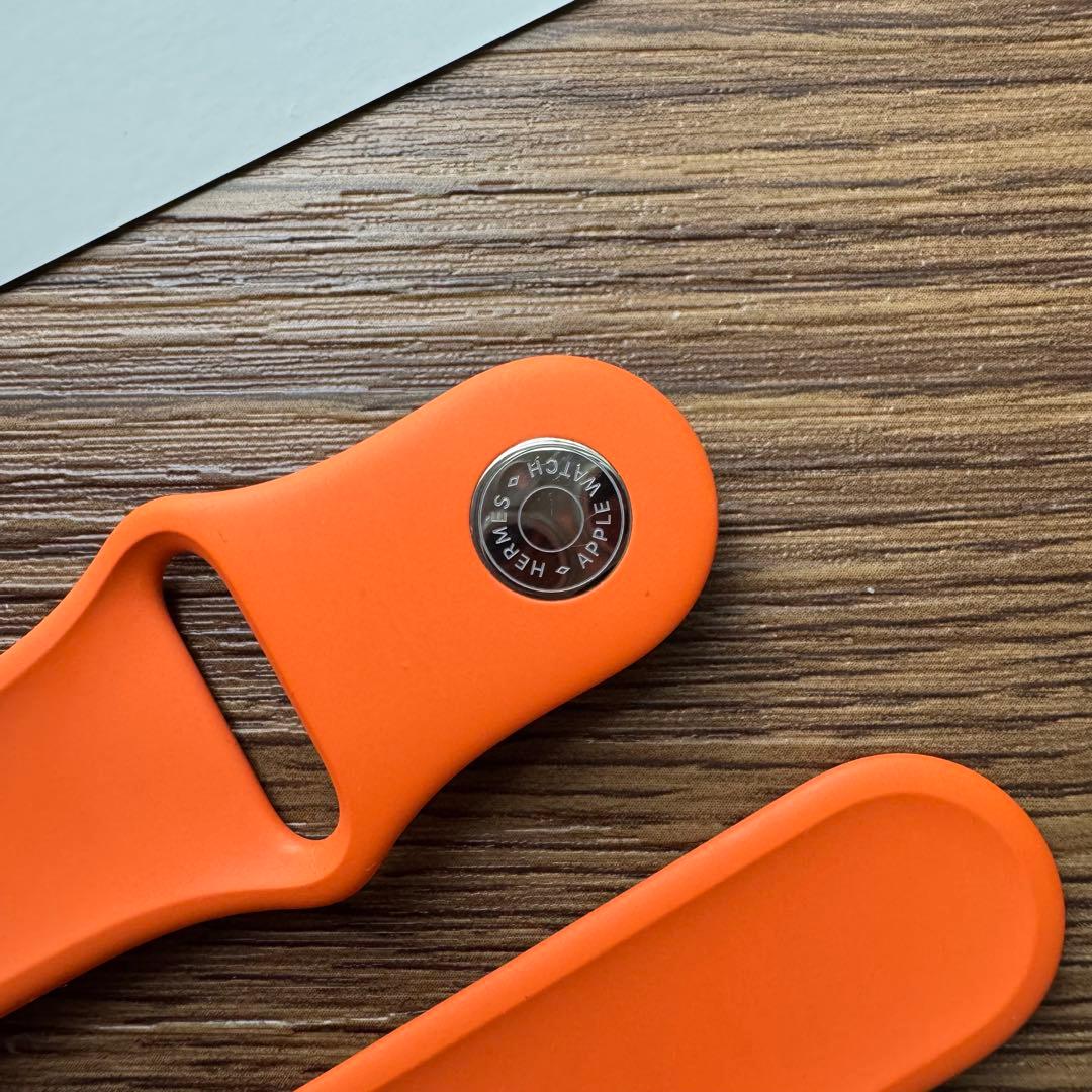 2238 Apple Watch エルメス　オレンジラバー　スポーツバンド