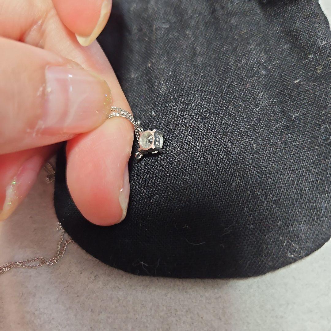 プラチナ　1粒ダイヤモンド　ネックレス