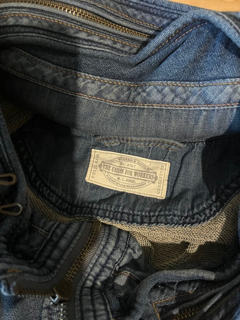 g.o.a ゴア　パーカー デニムブルー