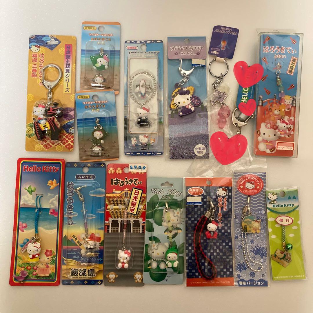 ハローキティ ご当地値付けストラップ おまとめ売り　41点