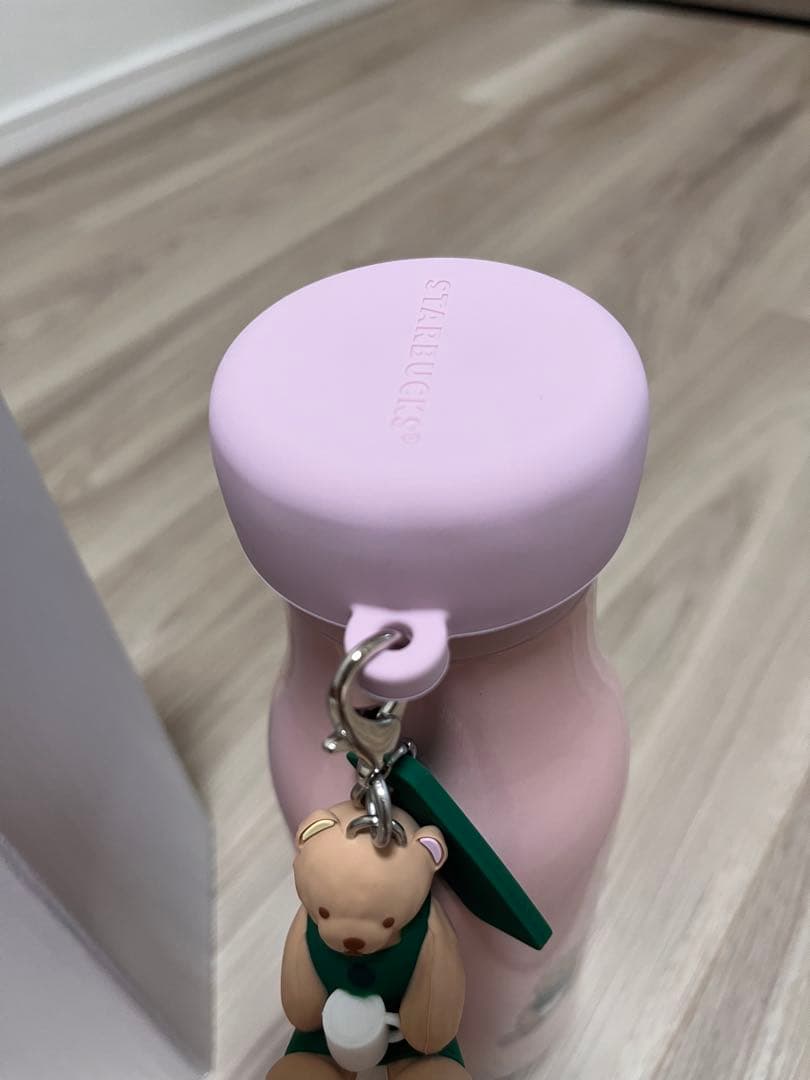 スターバックス　ジェラートピケ リッドカバー ステンレスボトル ピンク