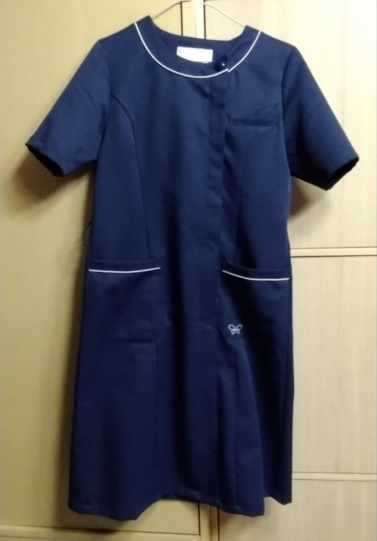 【ハナエモリ】ラウンドパイピングネックワンピース