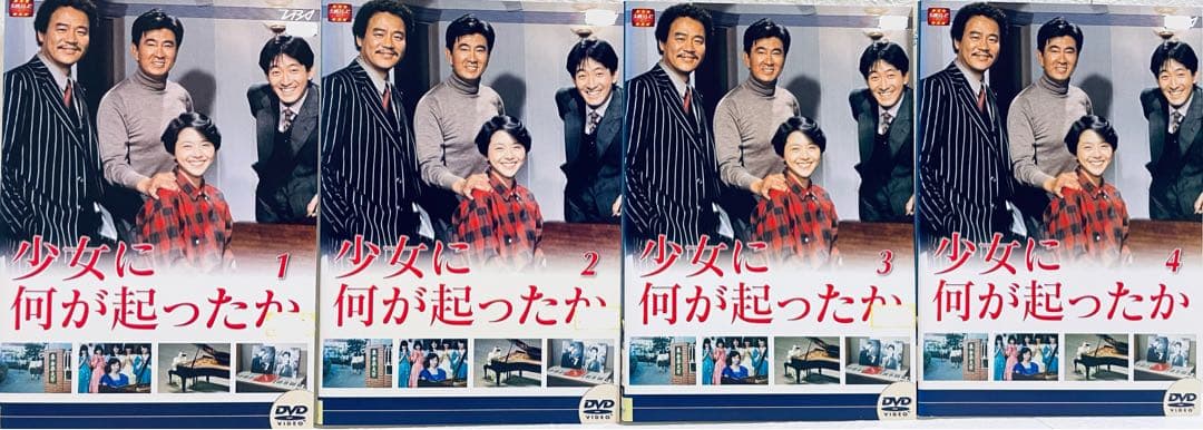 少女に何が起こったか　【全4巻】レンタル版DVD 大映テレビドラマ　全巻セット