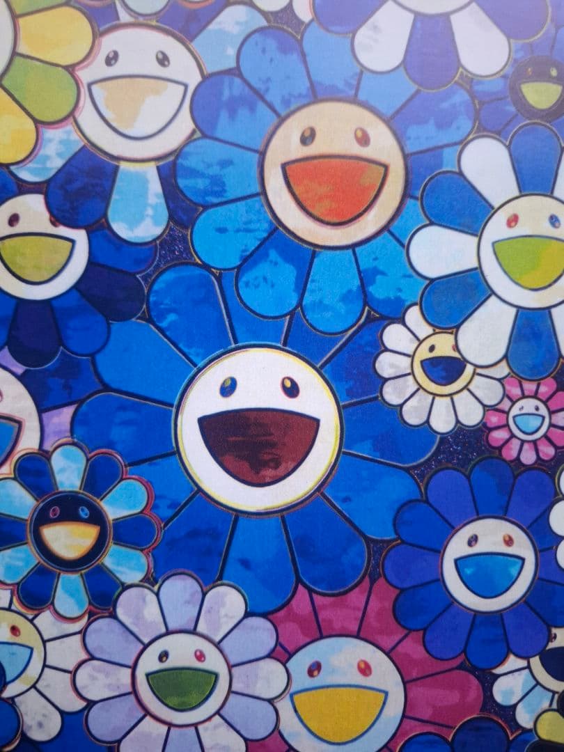 『シャングリラ・ブルー』村上隆作品ポスター　奈良美智　草間彌生