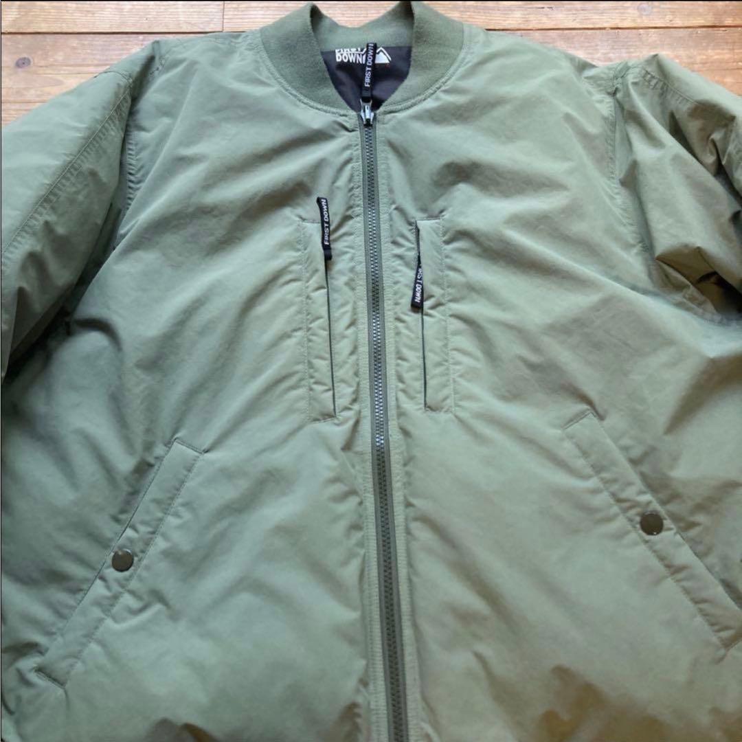 最終価格 FIRST DOWNダウンジャケット MA-1 Lサイズ リバーシブル