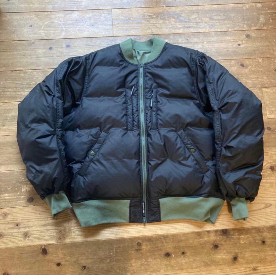 最終価格 FIRST DOWNダウンジャケット MA-1 Lサイズ リバーシブル