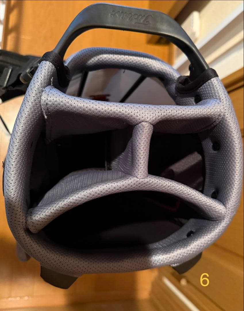 Titleist スタンドバッグ ホワイト/ブラック/レッド