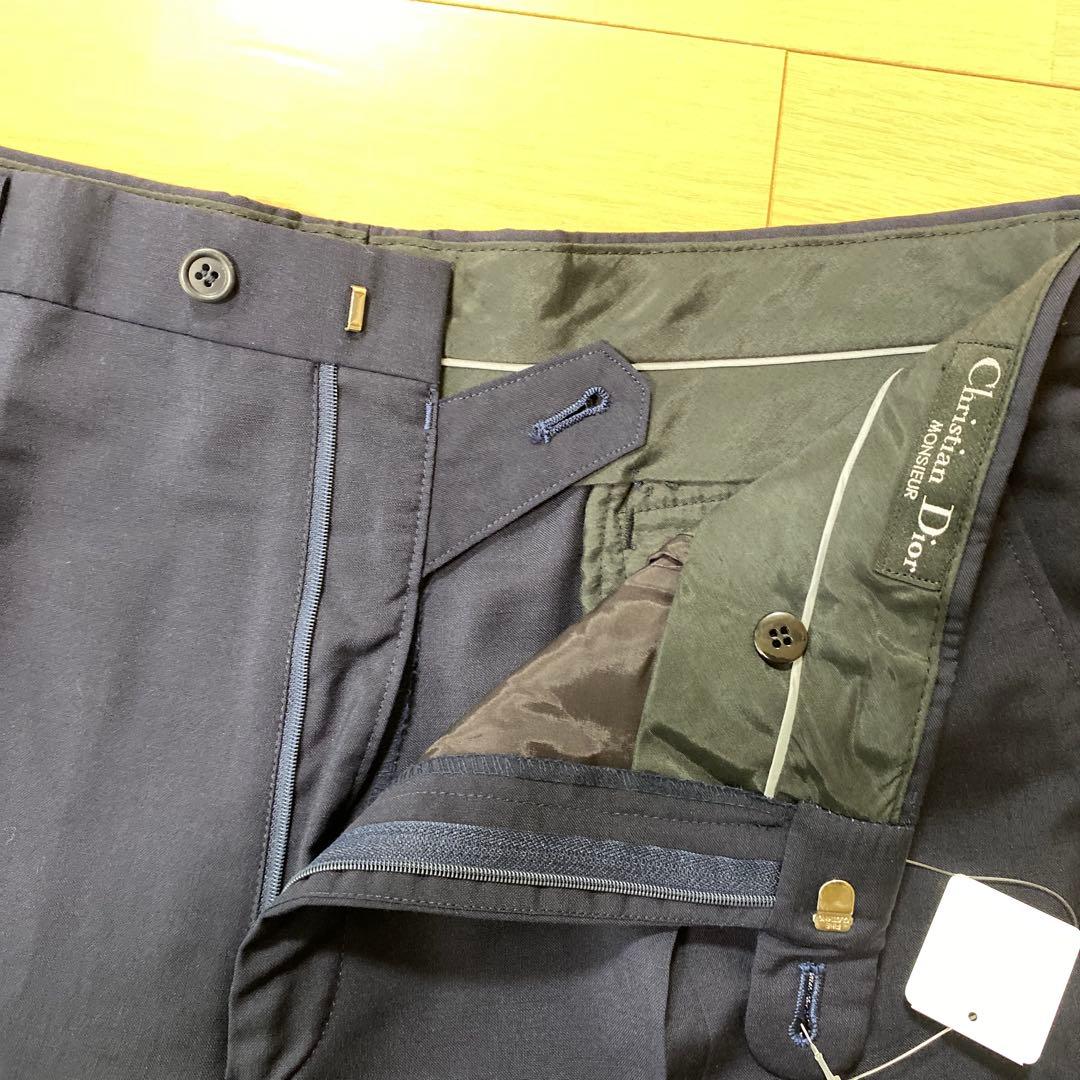 Christian Dior Monsieur ネイビー スラックス
