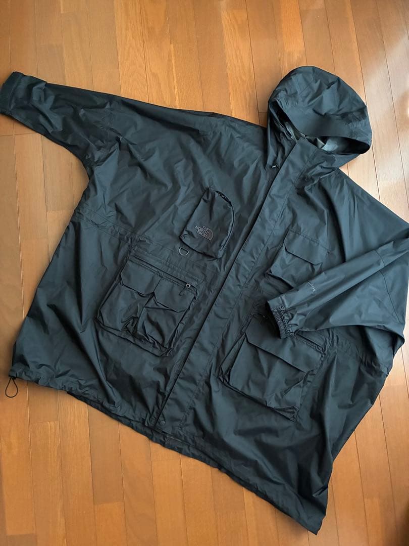 THENORTHFACE ウーロスフィールドユーティリティポンチョ 黒 雨具